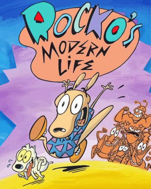 Rockos Modern Life Animated Serie Diamond Painting