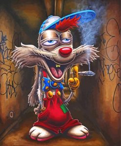 Roger Rabbit Smoking Art Diamond Painting