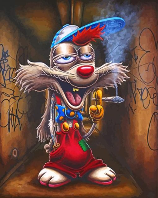 Roger Rabbit Smoking Art Diamond Painting