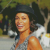 Rosario Dawson Laughing Diamond Painting