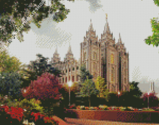 Salt Lake Temple Diamond Painting