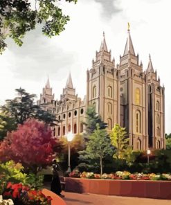 Salt Lake Temple Diamond Painting