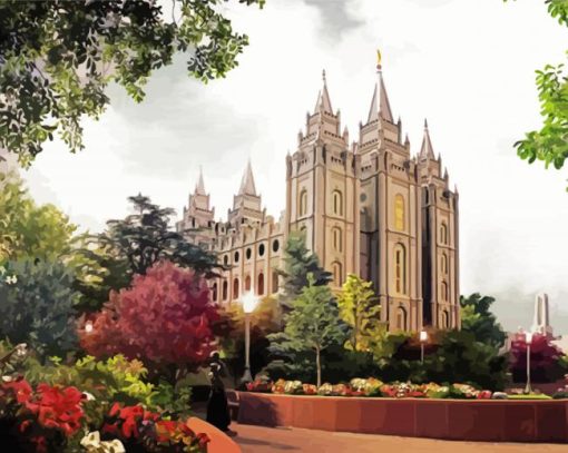 Salt Lake Temple Diamond Painting