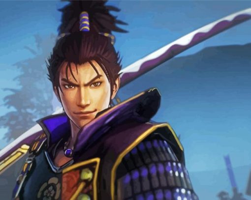 Samurai Warriors Video Game Character Diamond Painting