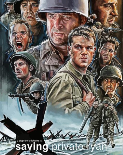 Saving Private Ryan Poster Art Diamond Painting