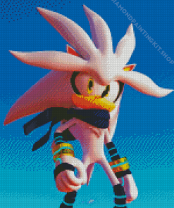 Silver The Hedgehog Anime Diamond Painting