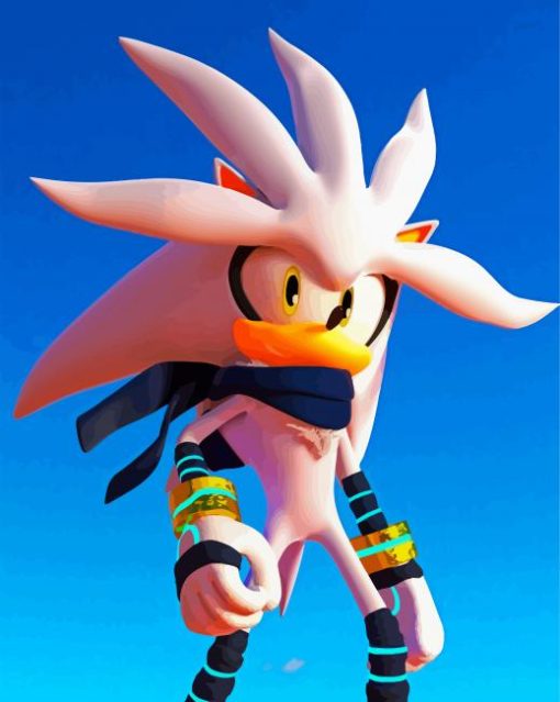 Silver The Hedgehog Anime Diamond Painting