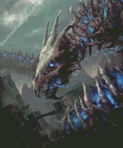 Skull Dragon Art Diamond Painting