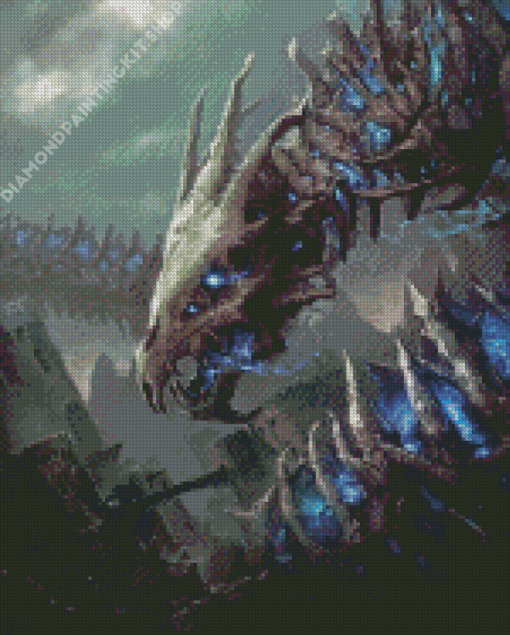 Skull Dragon Art Diamond Painting