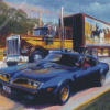 Smokey And The Bandit Kenworth Art Diamond Painting