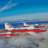 Snowbirds Airplanes Diamond Painting