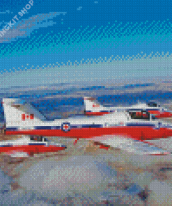 Snowbirds Airplanes Diamond Painting