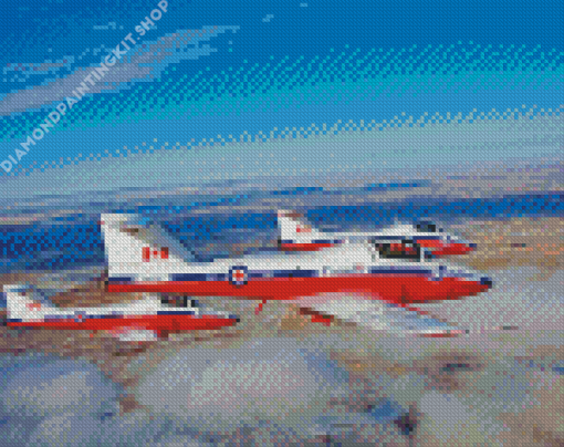 Snowbirds Airplanes Diamond Painting