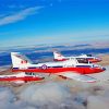 Snowbirds Airplanes Diamond Painting