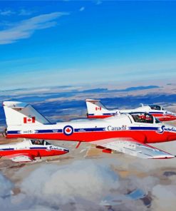 Snowbirds Airplanes Diamond Painting