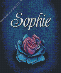 Sophie Name And Flower Diamond Painting