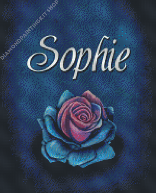 Sophie Name And Flower Diamond Painting