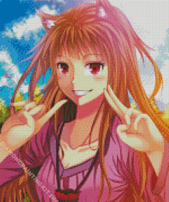 Spice And Wolf Holo Diamond Painting