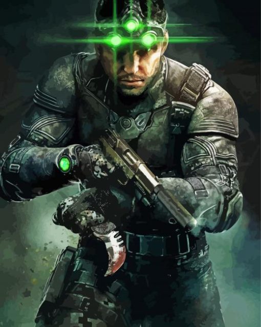 Splinter Cell Sam Fisher Diamond Painting