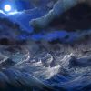 Stormy Sea At Night Art Diamond Painting