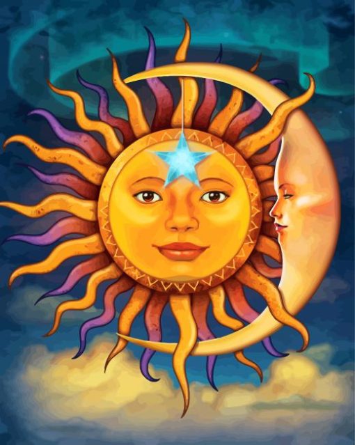 Sun Moon Diamond Painting