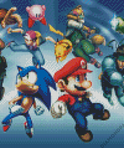 Super Smash Bros Game Diamond Painting