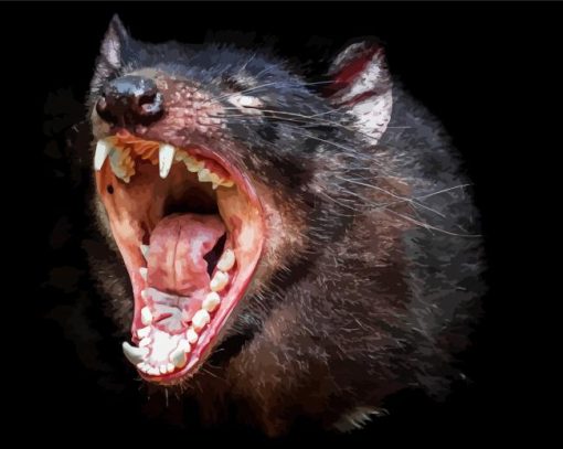 Tasmanian Devil Animal Diamond Painting