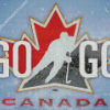 Team Canada Ice Hockey Logo Diamond Painting