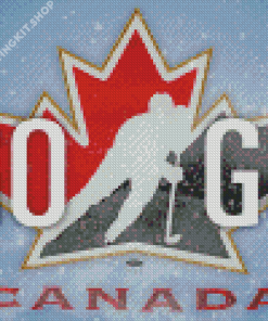 Team Canada Ice Hockey Logo Diamond Painting