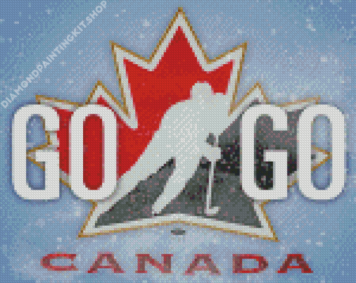 Team Canada Ice Hockey Logo Diamond Painting