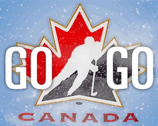 Team Canada Ice Hockey Logo Diamond Painting