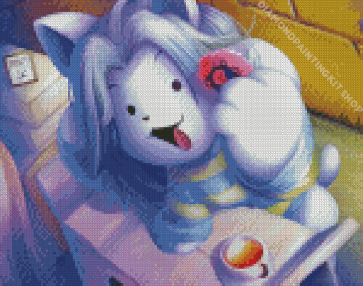 Temmie Cat Art Diamond Painting