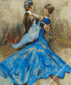 The Abstract Ballroom Dancers Diamond Painting