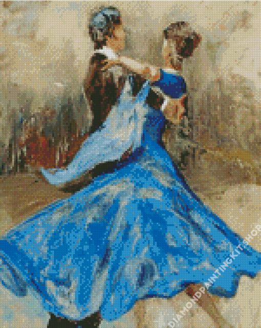 The Abstract Ballroom Dancers Diamond Painting