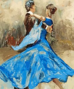 The Abstract Ballroom Dancers Diamond Painting