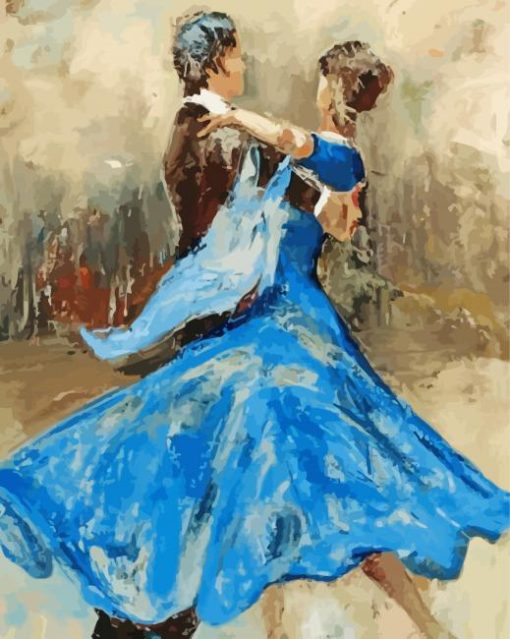 The Abstract Ballroom Dancers Diamond Painting