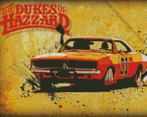 The Dukes Of Hazzard Car Art Diamond Painting