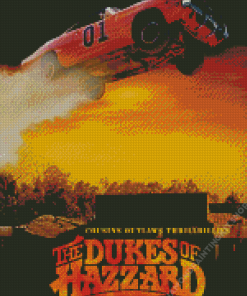 The Dukes Of Hazzard Movie Poster Diamond Painting