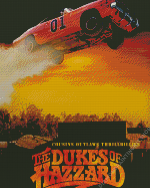 The Dukes Of Hazzard Movie Poster Diamond Painting