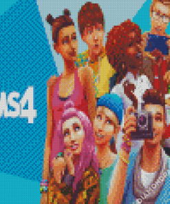 The Sims Video Game Serie Diamond Painting