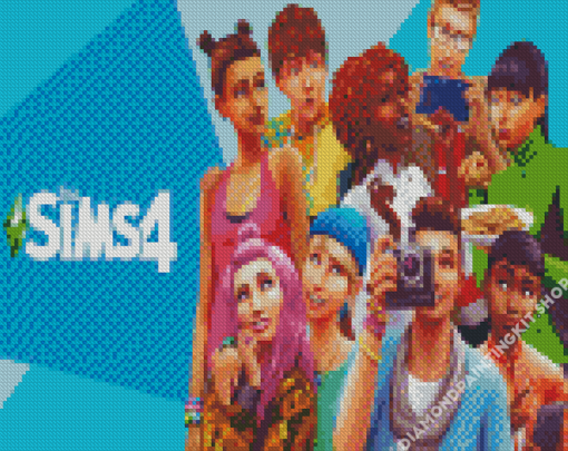 The Sims Video Game Serie Diamond Painting