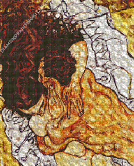 The Embrace Egon Schiele Diamond Painting