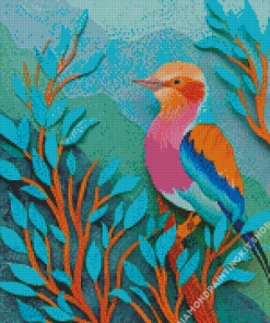 The Lilac Breasted Roller Diamond Painting