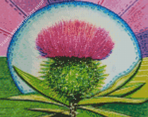 Thistle Art Diamond Painting