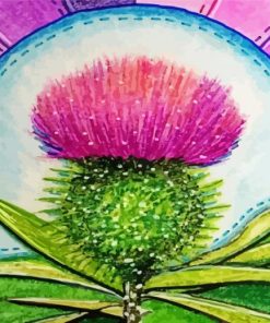 Thistle Art Diamond Painting