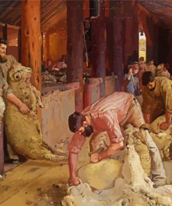 Tom Roberts Shearing The Rams Diamond Painting