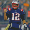 Tom Brady Patriots American Football Player Diamond Painting