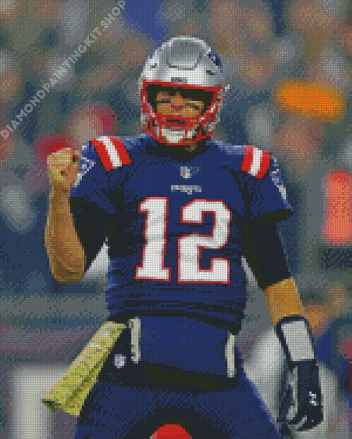 Tom Brady Patriots American Football Player Diamond Painting