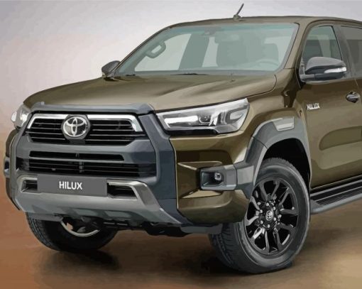 Toyota Hilux Car Diamond Painting