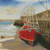 Trawler Seaside Diamond Painting